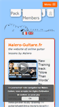 Mobile Screenshot of malero-guitare.fr